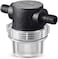 Dreyoo 1/2 Inches Water Pump Strainer, Compatible with 3/8 Inches Hose Barb in-Line Strainer Twist-On Pipe Sprayer Filter for Water Pump 12V DC 80 PSI RV Camper Marine Boat Lawn (1.