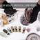 LITTARBY Metallic Pigment Powder for Epoxy Resin, Copper/Silver/Gold Metallic Powder and Black/Pearl White Mica Powder, Fine Real Mica Metal Dye for Kintsugi, Painting Arts, Polymer Clay, Tray, Counte