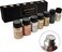 LITTARBY Metallic Pigment Powder for Epoxy Resin, Copper/Silver/Gold Metallic Powder and Black/Pearl White Mica Powder, Fine Real Mica Metal Dye for Kintsugi, Painting Arts, Polymer Clay, Tray, Counte