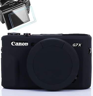 جراب كاميرا بوكوكيت لكاميرا كانون G7X /G7X Mark II، غطاء سيليكون بصلابة بصرية 9H، سمك 0.3 مم، واقي شاشة كاميرا DSLR فائق النحافة.