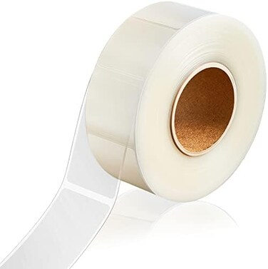 Zonon 500 Pieces Label Protector Clear Labels Clear Wafer Seals Waterproof Labels for Protecting Barcodes, Numbers and Stickers (Rectangle,3. 14 x 1. 18 Inch.