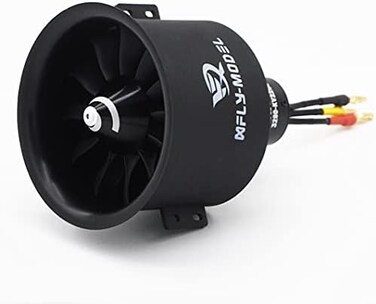 XFLY-MODEL 80mm 12 Blades EDF Ducted Fan with 6S Brushless Inrunner 3280-KV2200 Motor Model Jet Aircraft.