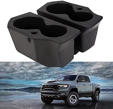 ONER AUTO PARTS Left and Right Pair of Foam Door Cup Holder,Compatible with 2009-2021 Dodge Ram 1500 2500 3500 4500 5500,Replace5NN24XXXAA 1LD23XXXAA.