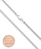 Miabella Solid 925 Sterling Silver Italian 2mm Franco Square Box Link Chain Necklace for Men Women Made in Italy.