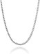 Miabella Solid 925 Sterling Silver Italian 2mm Franco Square Box Link Chain Necklace for Men Women Made in Italy.