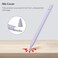 Fintie Silicone Sleeve for Apple Pencil ProApple Pencil 2nd Generation, Light Pen Skin Case Cover Soft Protective Pencil Grip Holder with 2 Nib Covers Accessories, Lilac Purple.