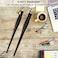 Zonon 2 Sets/ 10 Pieces Dip Pen Set Include 2 Pieces 2-in-1 Calligraphy Oblique or Straight Penholder with an Interior Nib Compartment and 8 Pieces Replacement Nibs.
