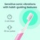 Quip Sonic Toothbrush for Adults - Timed Electric Toothbrush with Cover - Replaceable Brush Head, Soft Bristles, Plastic Handle, 3 Month Battery Life - Travel Toothbrush - Magenta.