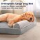 Western Home Dog Beds for Large Dogs, Extra Large Dog BedsFurniture, Orthopedic Dog Couch Bed with Waterproof Liner Washable Cover, Dog Sofa Bed with 3-Sides Bolsters Egg Foam, 36&rdquo;.