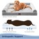 Western Home Dog Beds for Large Dogs, Extra Large Dog BedsFurniture, Orthopedic Dog Couch Bed with Waterproof Liner Washable Cover, Dog Sofa Bed with 3-Sides Bolsters Egg Foam, 36&rdquo;.