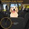 غطاء مقعد السيارة للكلاب من Active Pets مزود بنافذة شبكية، مقاوم للماء بنسبة 100%، متين، على شكل أرجوحة، لحماية مقاعد السيارة من الأوساخ وفراء الحيوانات الأليفة، غطاء مقعد السيارة الخلفي للسيارات وسيا
