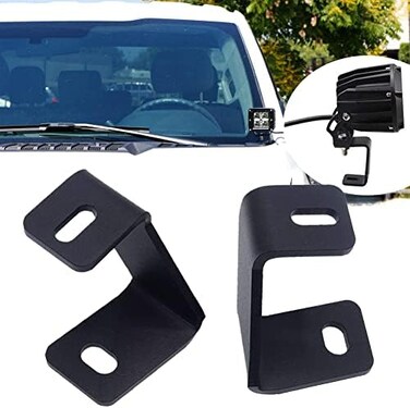 KANGIKX F150 Hood Light Mount Brackets Pillar Pods Mounts Hood Hinges LED Work/Cube Light Mount Brackets Compatible with F150 Raptor 2017-2023 and F-150 2015-2023.