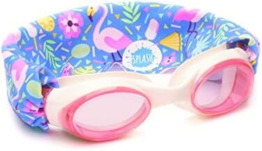 Splash Place SWIM GOGGLES with Fabric Strap - AdultKids Swim Goggles - PINKSPURPLES.