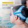 نظارات السباحة FINIS DragonFly - نظارات سباحة للأطفال من سن 4 إلى 12 عامًا مع حماية من الأشعة فوق البنفسجية، وحزام من النيوبرين العائم، وعدسات متينة - خالية من مادة PVC واللاتكس - لون سرطان البحر.