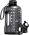 AQUAFIT 64 oz Water Bottle with Time Marker - StrawChug Lid - BPA Free Half Gallon Water Bottle, Big Water Bottle with Straw, Gym Water Bottle with Handle, Gallon Water Jug (Gray, 64 Ounces.