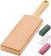 Angerstone Double Sided Leather Strop Kit(14. 3" x 3" Knife Stropping Leatherwith Ergonomic Handle - Knife Strop for Sharpening Knives, Wood Carving Chisels, Buffing Compound Included.