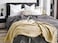 KyraHome 100% Organic Cotton Throw Blanket for Couch Sofa, 4-Layer Muslin Pre-Washed Plant Dyed Cotton, Breathable Soft, Cozy Warm Lightweight Blanket for Adult, All Season (55"x60" Ivory.