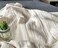 KyraHome 100% Organic Cotton Throw Blanket for Couch Sofa, 4-Layer Muslin Pre-Washed Plant Dyed Cotton, Breathable Soft, Cozy Warm Lightweight Blanket for Adult, All Season (55"x60" Ivory.