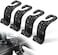 LivTee Crystal Bling Rhinestone Car Back Seat Hooks, Pack of 4 (Black.