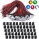 lkelyonewy 12 Volt 5Mm Pre Wired Led Light Emitting Diodes,Micro Led Lights Diodes for Model Assortment Kit,12V Mini Single Led Bulbs(Red*10,Green*10,Orange*10,Blue*10,White*10.
