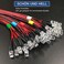 lkelyonewy 12 Volt 5Mm Pre Wired Led Light Emitting Diodes,Micro Led Lights Diodes for Model Assortment Kit,12V Mini Single Led Bulbs(Red*10,Green*10,Orange*10,Blue*10,White*10.