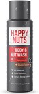 HAPPY NUTS Body and Nut Wash for Men - Big Wood - Natural Men's Shower Gel - Sandalwood Body Wash.