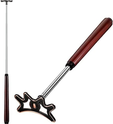 Sumind Retractable Pool Bridge Stick,Billiards Cue Stick Bridge with Removable Bridge Head and Wood Handle Billiards Pool Cue Accessory for Pool Cue Table.