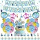 UINKI Cinderella Birthday Party Supplies, Cinderella Party Decorations,Cinderella Party Theme Includes Cinderella Balloons,Banner,Cake Toppers,Swirls for Kids Birthday Princess Theme Party Decorations