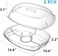 DEAYOU Ice Serving Tray with Lid for Party Food, Serving Platter Dish for Appetizers, Fruits, Vegetables, Salads, Picnic, Snack.