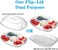 DEAYOU Ice Serving Tray with Lid for Party Food, Serving Platter Dish for Appetizers, Fruits, Vegetables, Salads, Picnic, Snack.
