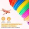 YEETIN 3D Pen Filament PLA Refills 20 Colors, 16 ft per Color Total 320 ft 1. 75mm Filament for 3D Pen Comes with 2 Finger CapsDrawing Guide Book Compatible with MYNT3D SCRIB3D Pen [3D Pen NOT Include