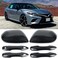 sportuli Carbon Fiber Side Door Mirror CapsDoor Handle Covers Replace for 2018 2019 2020 2021 2022 2023 2024 2025 Toyota Camry, with Smart Key Holes (Carbon Fiber.