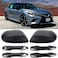 sportuli Carbon Fiber Side Door Mirror CapsDoor Handle Covers Replace for 2018 2019 2020 2021 2022 2023 2024 2025 Toyota Camry, with Smart Key Holes (Carbon Fiber.