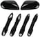 sportuli Black Side Door Mirror CapsDoor Handle Covers Replace for 2018 2019 2020 2021 2022 2023 2024 2025 Toyota Camry Accessories, with Smart Key Holes (Black.