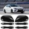 sportuli Black Side Door Mirror CapsDoor Handle Covers Replace for 2018 2019 2020 2021 2022 2023 2024 2025 Toyota Camry Accessories, with Smart Key Holes (Black.