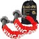 KING-PRO Synthetic Shackle 7/16"x20" Soft Shackle 35,000lbs Breaking Strength Recovery Soft Shackle with Protective Sleeves for Full-Size Truck Large SUVs Offroad Vehicels 2-Pack (Red-Gray.