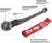 KING-PRO Synthetic Shackle 7/16"x20" Soft Shackle 35,000lbs Breaking Strength Recovery Soft Shackle with Protective Sleeves for Full-Size Truck Large SUVs Offroad Vehicels 2-Pack (Red-Gray.