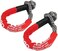 KING-PRO Synthetic Shackle 7/16"x20" Soft Shackle 35,000lbs Breaking Strength Recovery Soft Shackle with Protective Sleeves for Full-Size Truck Large SUVs Offroad Vehicels 2-Pack (Red-Gray.