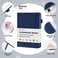 JUBTIC Password Keeper Book with Alphabetical Tabs. Medium Size Password Book for Seniors, Internet Website Address Log in Detail. Hardcover Password Notebook for Home Office, Navy Blue.