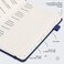 JUBTIC Password Keeper Book with Alphabetical Tabs. Medium Size Password Book for Seniors, Internet Website Address Log in Detail. Hardcover Password Notebook for Home Office, Navy Blue.