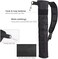 KRATARC Archery Lightweight Back Arrow Quiver Dual Use Foldable Compact Hip Arrows Bag with Molle System Hanged for Target Shooting (Black- diameter 3. 5''.