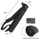 KRATARC Archery Lightweight Back Arrow Quiver Dual Use Foldable Compact Hip Arrows Bag with Molle System Hanged for Target Shooting (Black- diameter 3. 5''.