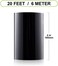 Spurtar Gloss Black Vinyl Wrap Tape 4 Inch x 20ft Air-Release Adhesive Vinyl Tape, Universal Vinyl Wrap for Cars Detailing Overlay Wrap Roll DIY Car Door Edge Guard Protective Anti-Scratch Sticker.