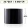 Spurtar Gloss Black Vinyl Wrap Tape 2 Inch x 20ft Air-Release Adhesive Vinyl Tape, Universal Vinyl Wrap for Cars Detailing Overlay Wrap Roll DIY Car Door Edge Guard Protective Anti-Scratch Sticker.