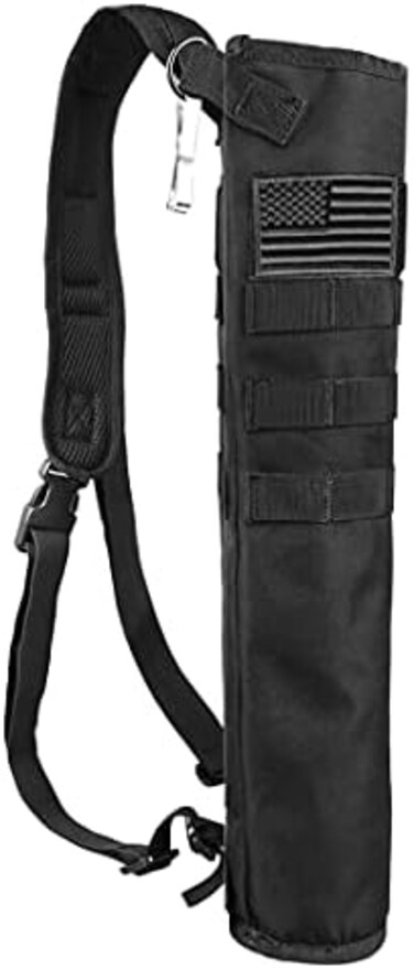 KRATARC Archery Lightweight Back Arrow Quiver Dual Use Foldable Compact Hip Arrows Bag with Molle System Hanged for Target Shooting.