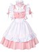 Wannsee Anime French Maid Apron Lolita Fancy Dress Cosplay Costume Furry Cat Ear Gloves Socks set.