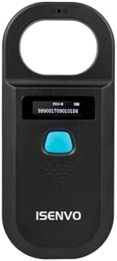 ماسح رقائق الحيوانات الأليفة ISENVO قابل لإعادة الشحن RFID EMID قارئ رقائق الحيوانات الأليفة 134.2 كيلو هرتز 125 كيلو هرتز 15 رقمًا ماسح ضوئي لرقائق الحيوانات الأليفة للحيوانات/الحيوانات الأليفة/الخنا