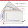 KUSMOO 3 Pack Lipo Foam Pads - Post Surgery Ab Board Liposuction Surgery Flattening Abdominal Compression Lipo Foam Sheets 8" x 11".