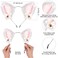 Funcredible White Cat Ears and Tail - Furry Cat Costume - Kitten Anime Neko Ears - Cat Halloween Costumes for Woman Girls Adult Kids.