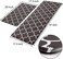 KMAT Kitchen Mat [2 PCS] Cushioned Anti-Fatigue Floor Mat, Waterproof Kitchen Mats and Rugs Heavy Duty PVC Ergonomic Comfort Standing Foam Mat for Kitchen, Floor Home, Office,Laundry,Chocolate.